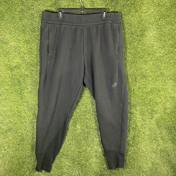 Adidas ZNE AEROREADY Pants Mens XL Black Tapered Joggers Zip Pocket Athletic‎ - Picture 1 of 16